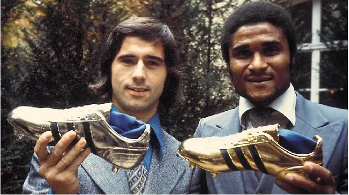 Portuguese star Eusebio (right) has scored an astonishing 619 Goals in his career