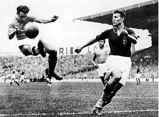 Gyorgy Sarosi (right) has scored 526 Goals in his career and helped Hungary reach the World Cup finals in 1938