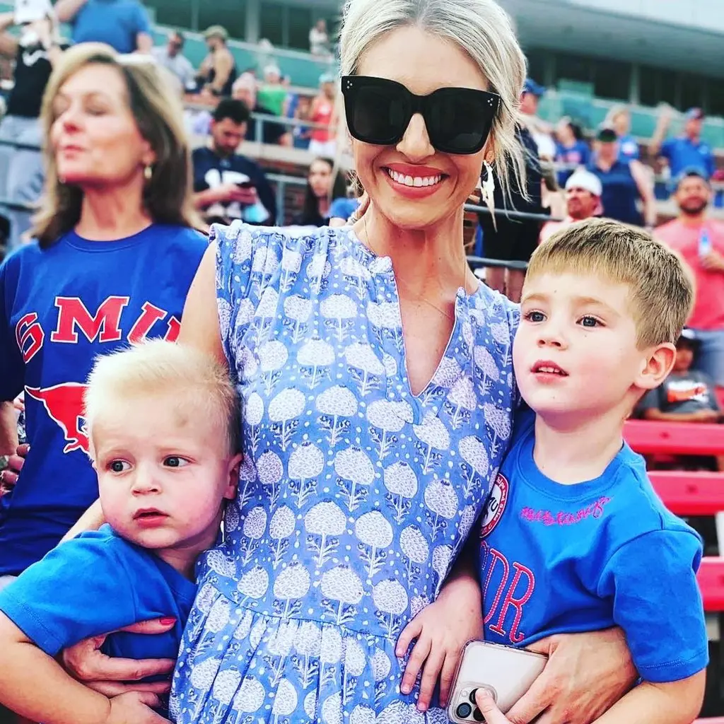 Linda is always present at Garrett's games to cheer on him.