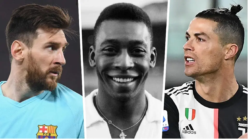 Christiano Ronaldo, Lionel Messi and Pele are the football's top 3 highest goal scorers of all time