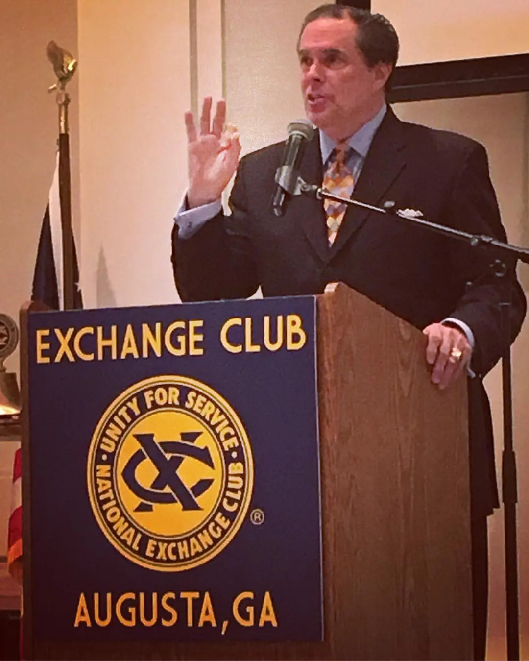 Rathbun had a great day in Augusta speaking to the Exchange Club Atlanta Hawks.