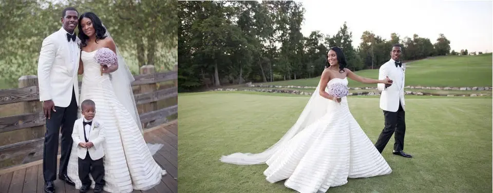 Chris and Jada on their wedding day.