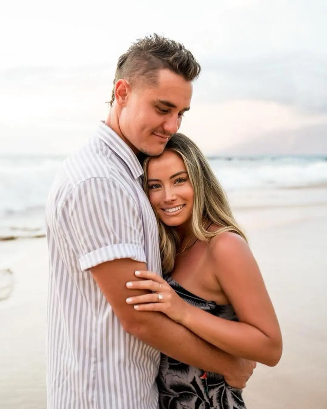 The couple got engaged in Hawaii in 2019.