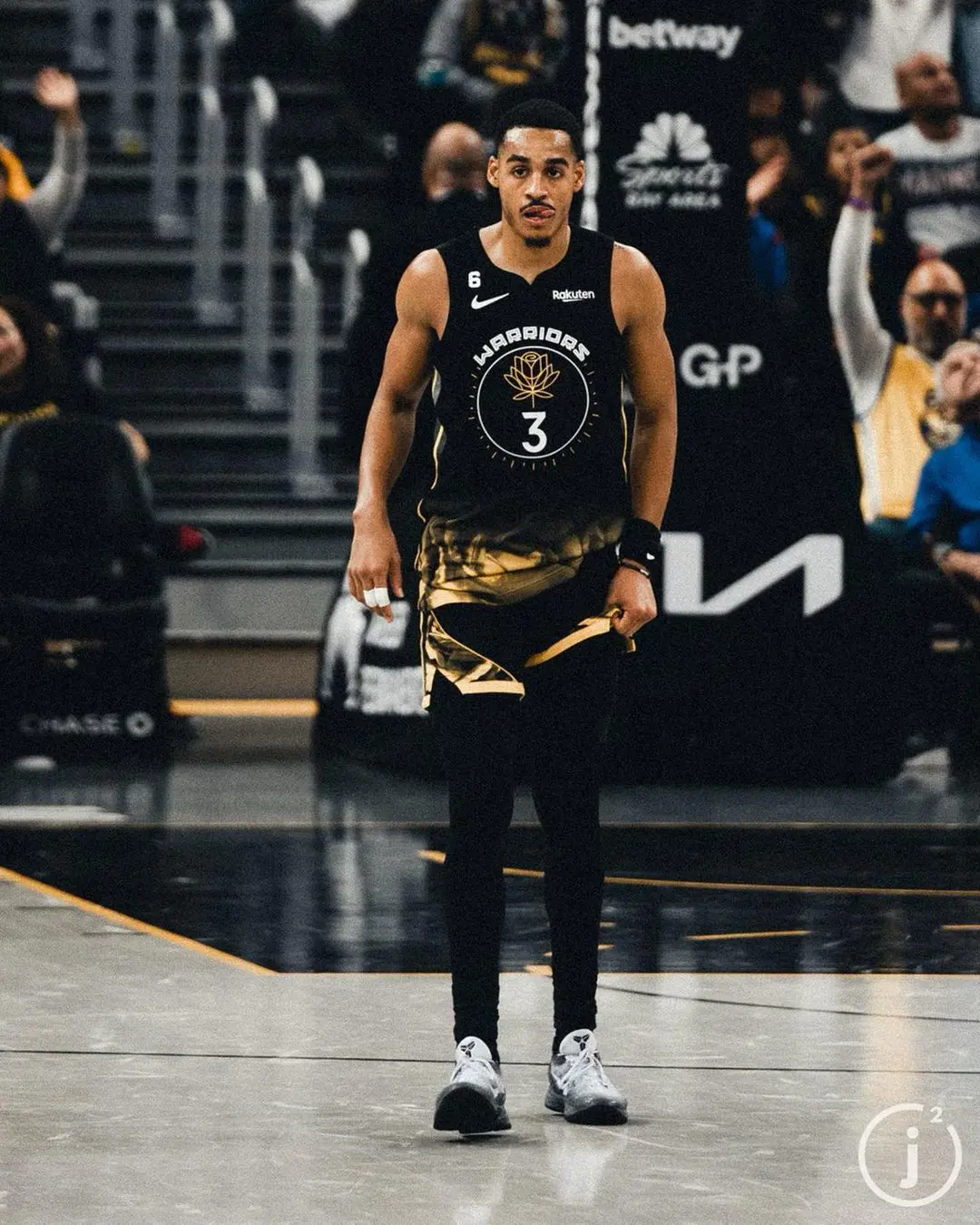 Jordan Poole helped the Warriors win the NBA title last season 