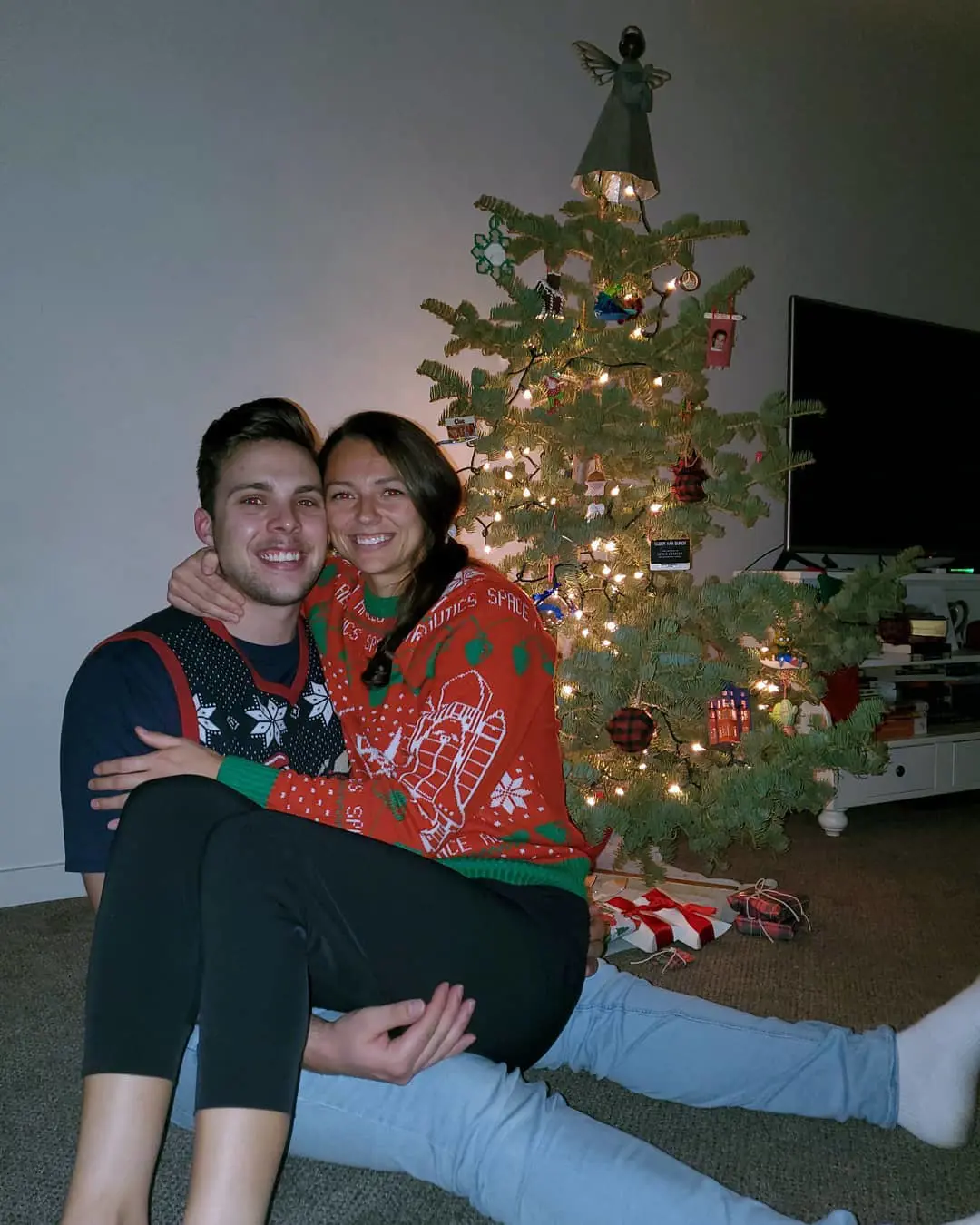 Ashley and Jeff celebrated their first Christmas in Orem, Utah. 