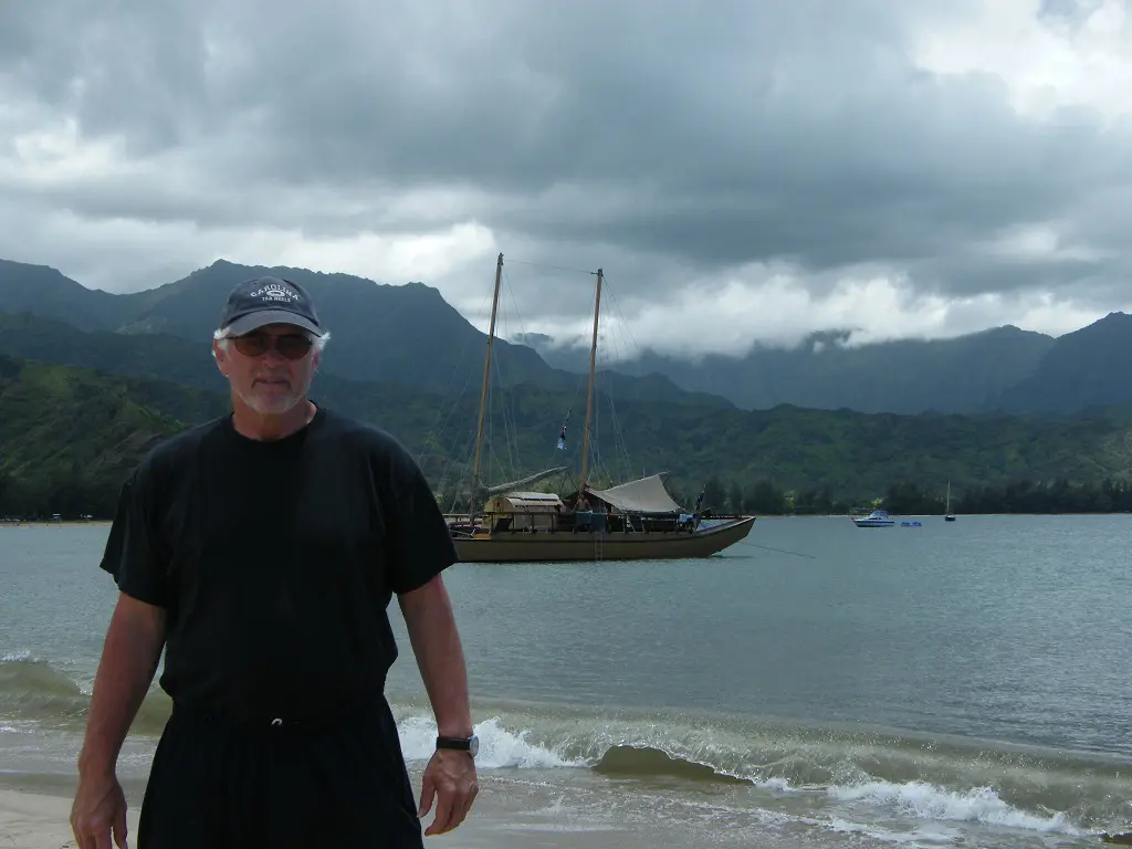 Ben Ohai enjoying his time at Hanalei Bay in 2018. 