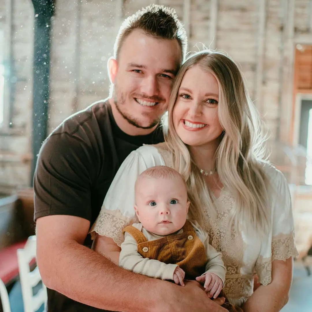 Mike and Jessica with their son Beckham Aaron Trout