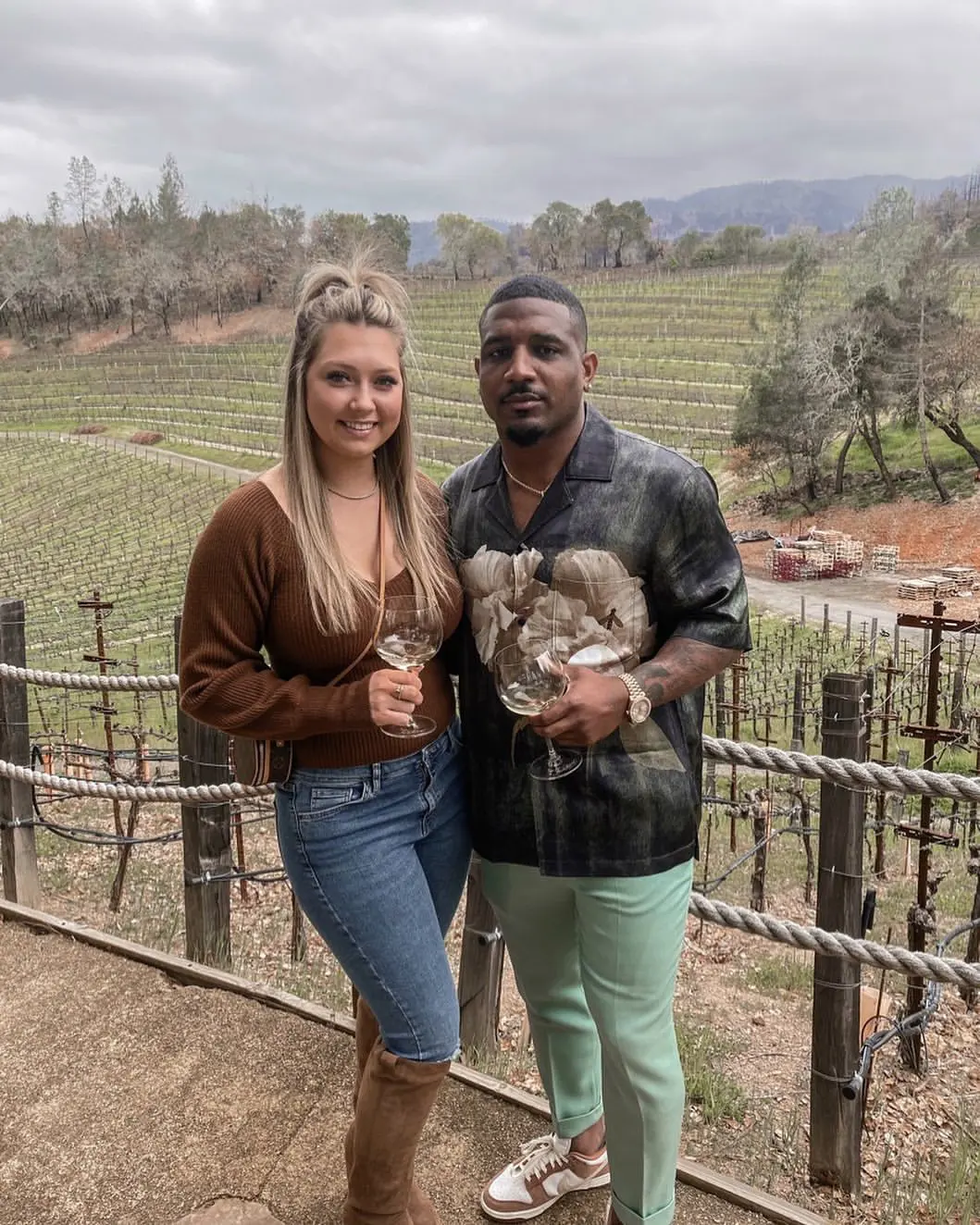 Quandre and Abby at Fantesca Estate & Winery.