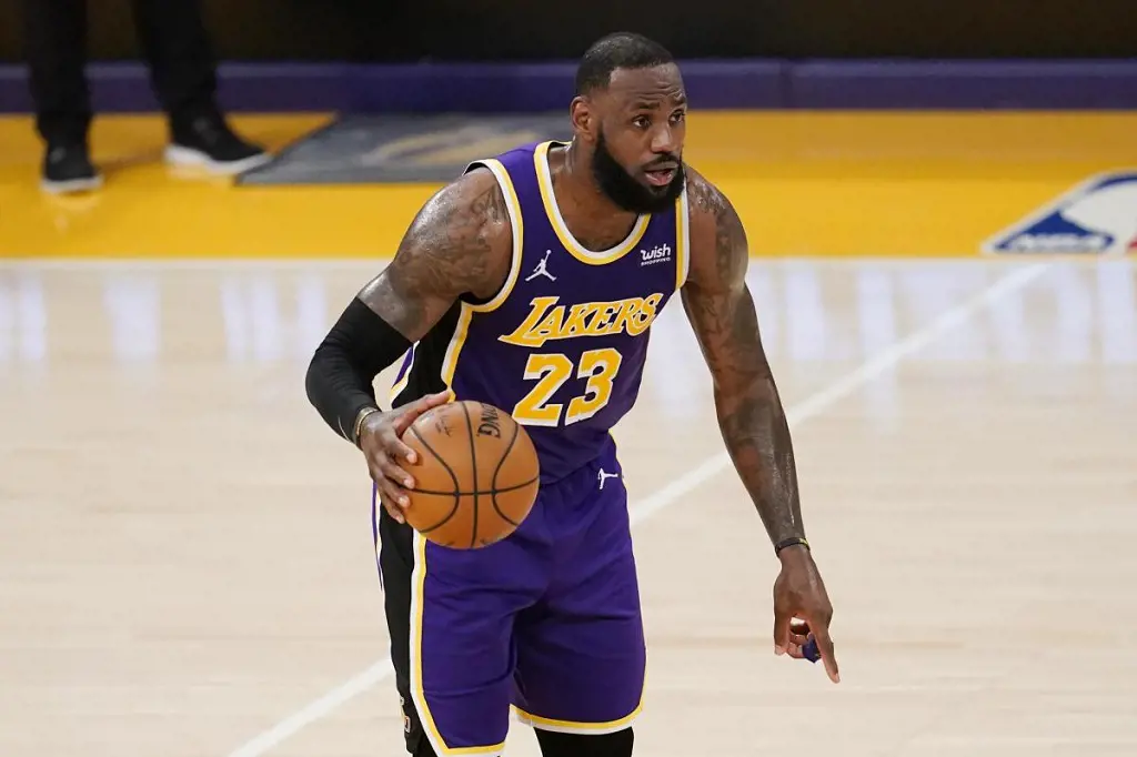 NBA Star LeBron James At Crypto.com Arena