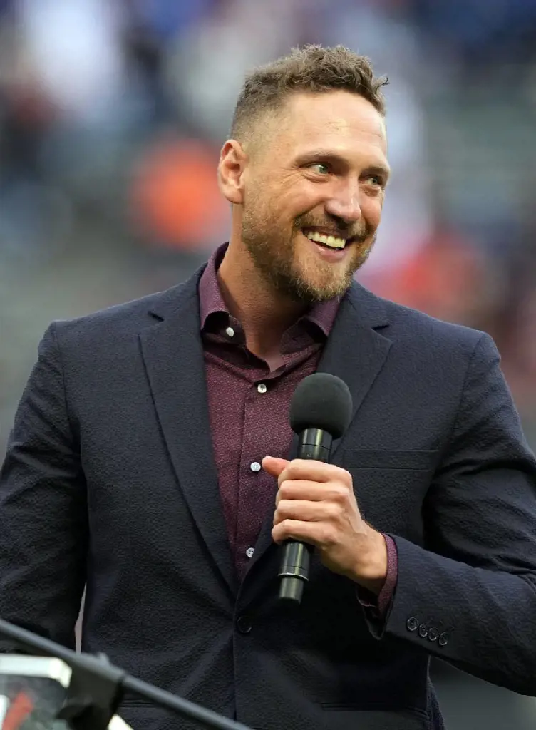 Hunter Pence while announcing The Healthy Planet Project in April 2023.