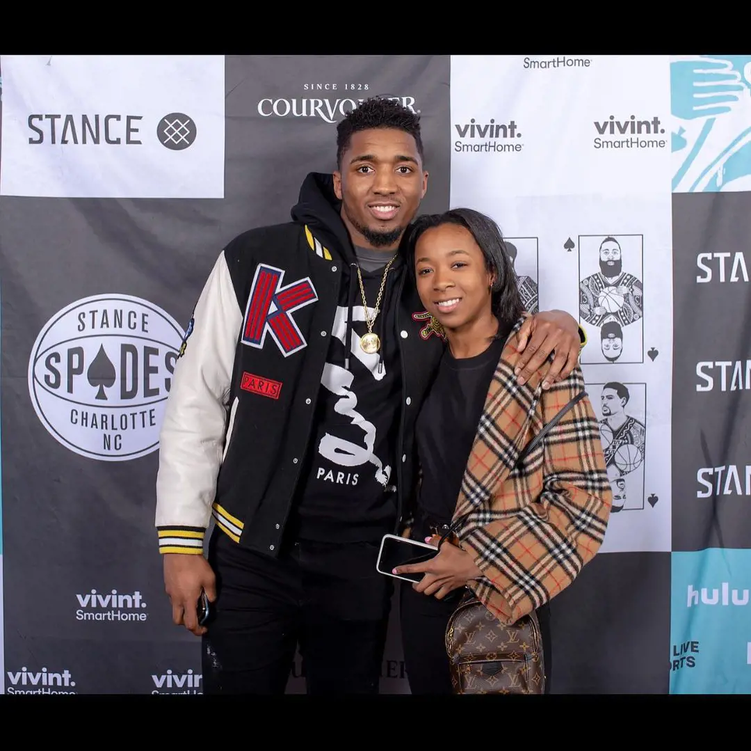 Mitchell attending The Stance Spades Tournament with his sister, Jordan in 2020