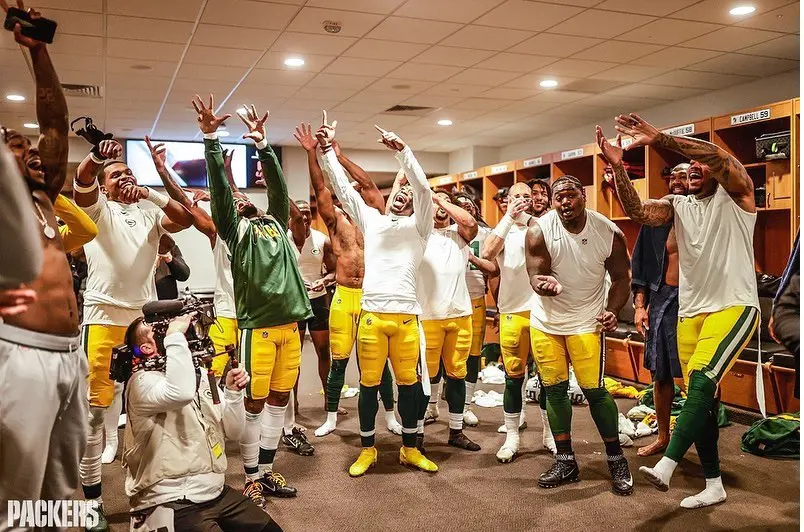 The Packers celebrate Christmas 2022 at Hard Rock Stadium.