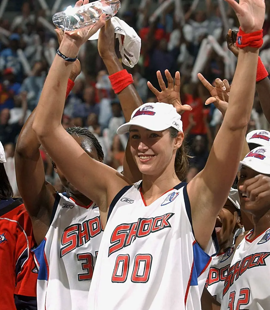 Former Detroit Shock star Ruth Riley Hunter won the MVP in the 2003 WNBA Finals