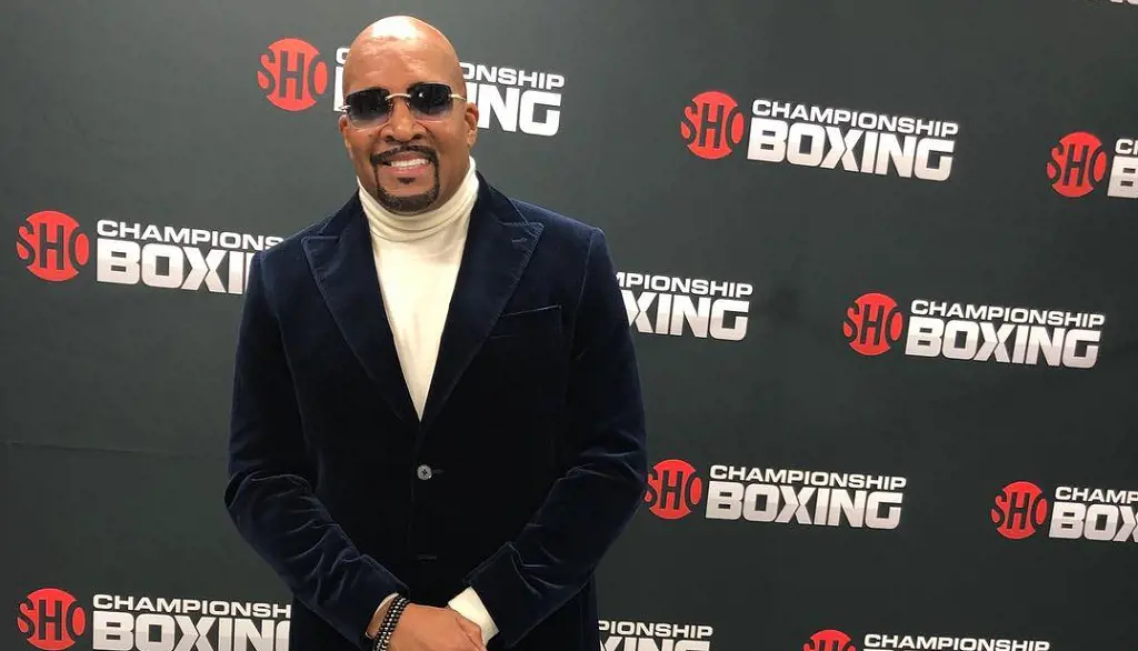 Leonard during his showtime championship boxing on February 10, 2019. 