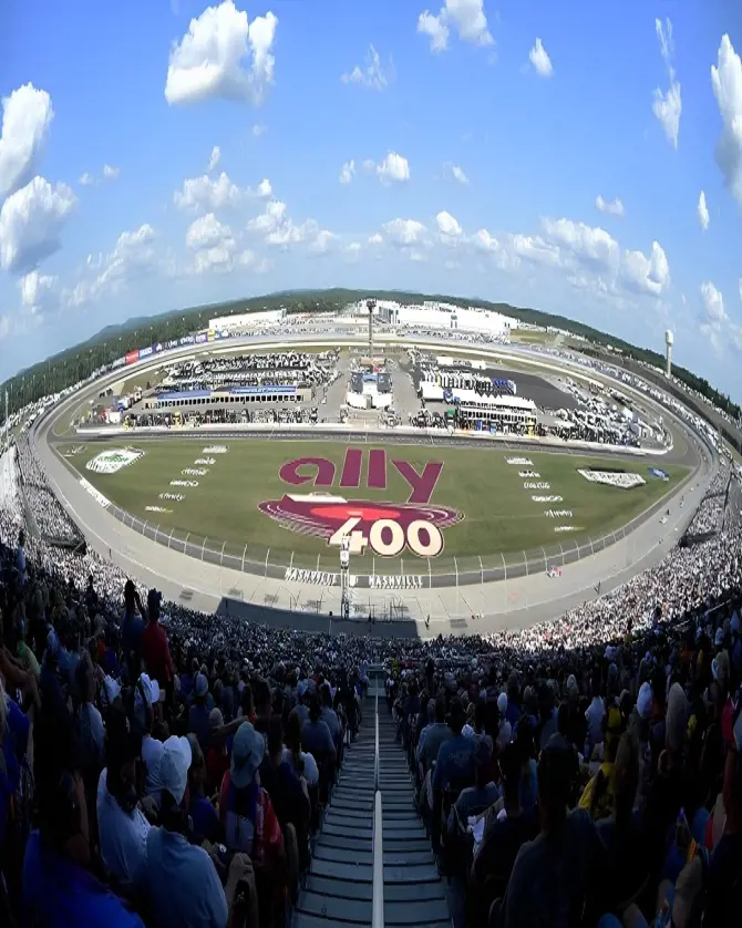 Scenic view of the motorsport racetrack in Nashville, Tennessee.