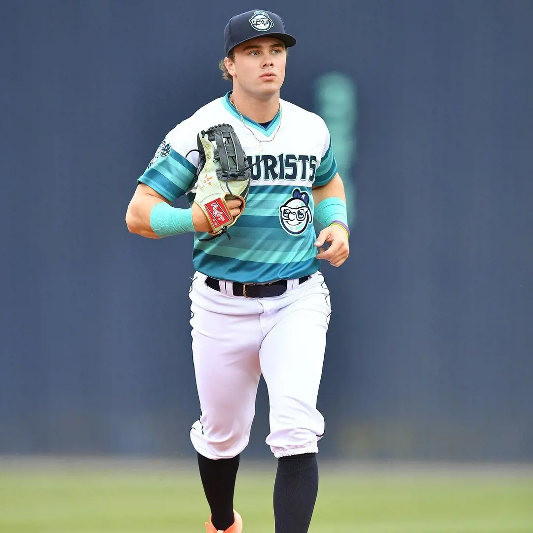 Marcelo entering the ground while playing in the South Carolina league against its single-A class opponents