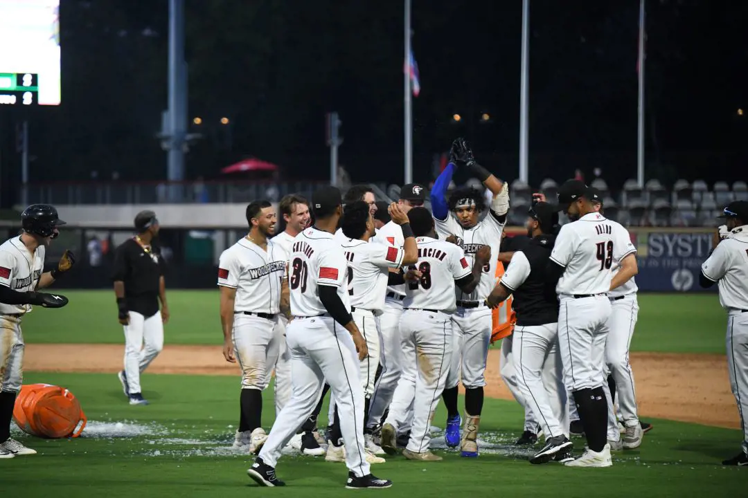 Woodpeckers players celebrating after their win in the finals against the Ducks