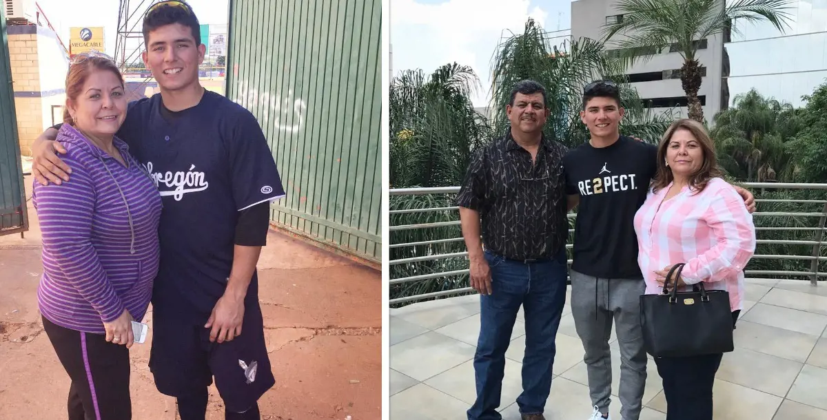 Luis with Ramon and Maria at Guadalajara, Jalisco, in March 2017.