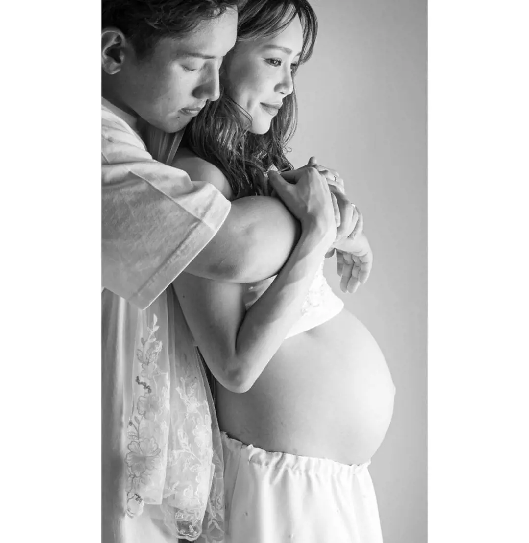 Masataka and Yurika during pregnancy photoshoot July 2020 before arrival