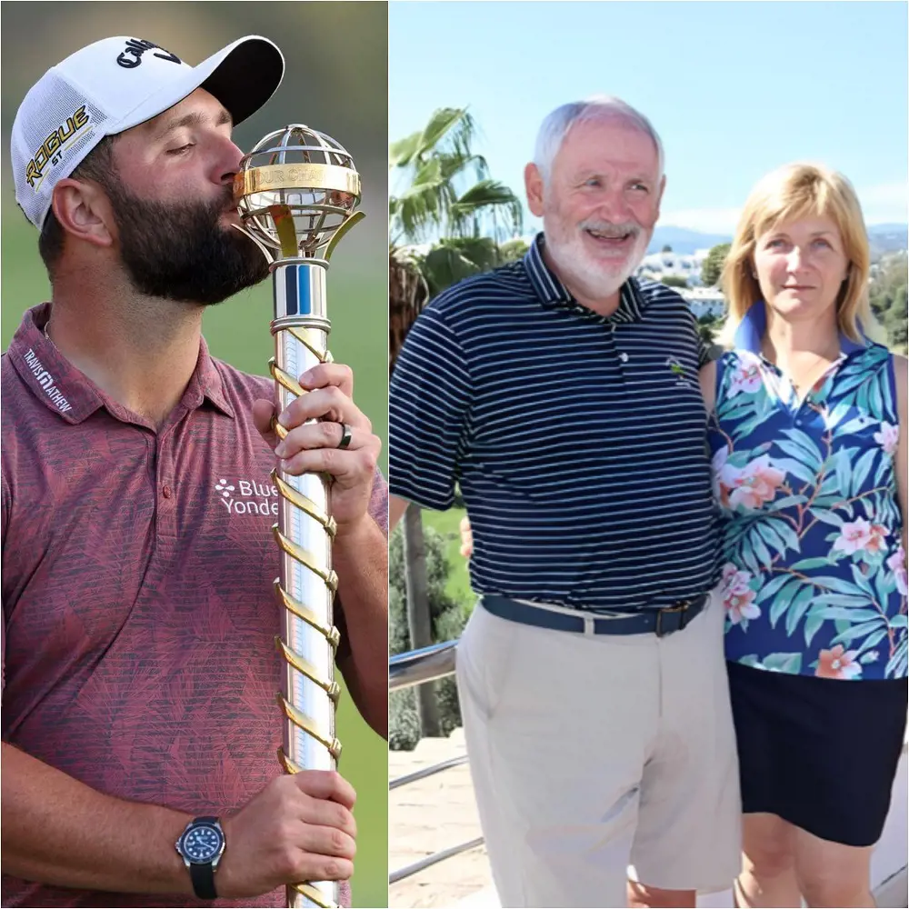 Edorta and Angela often attend the golf course to watch Jon play.