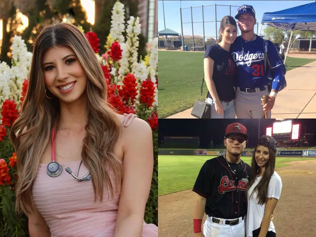 Tianna and Alex's picture from March 2017, while he was playing for the Dodgers