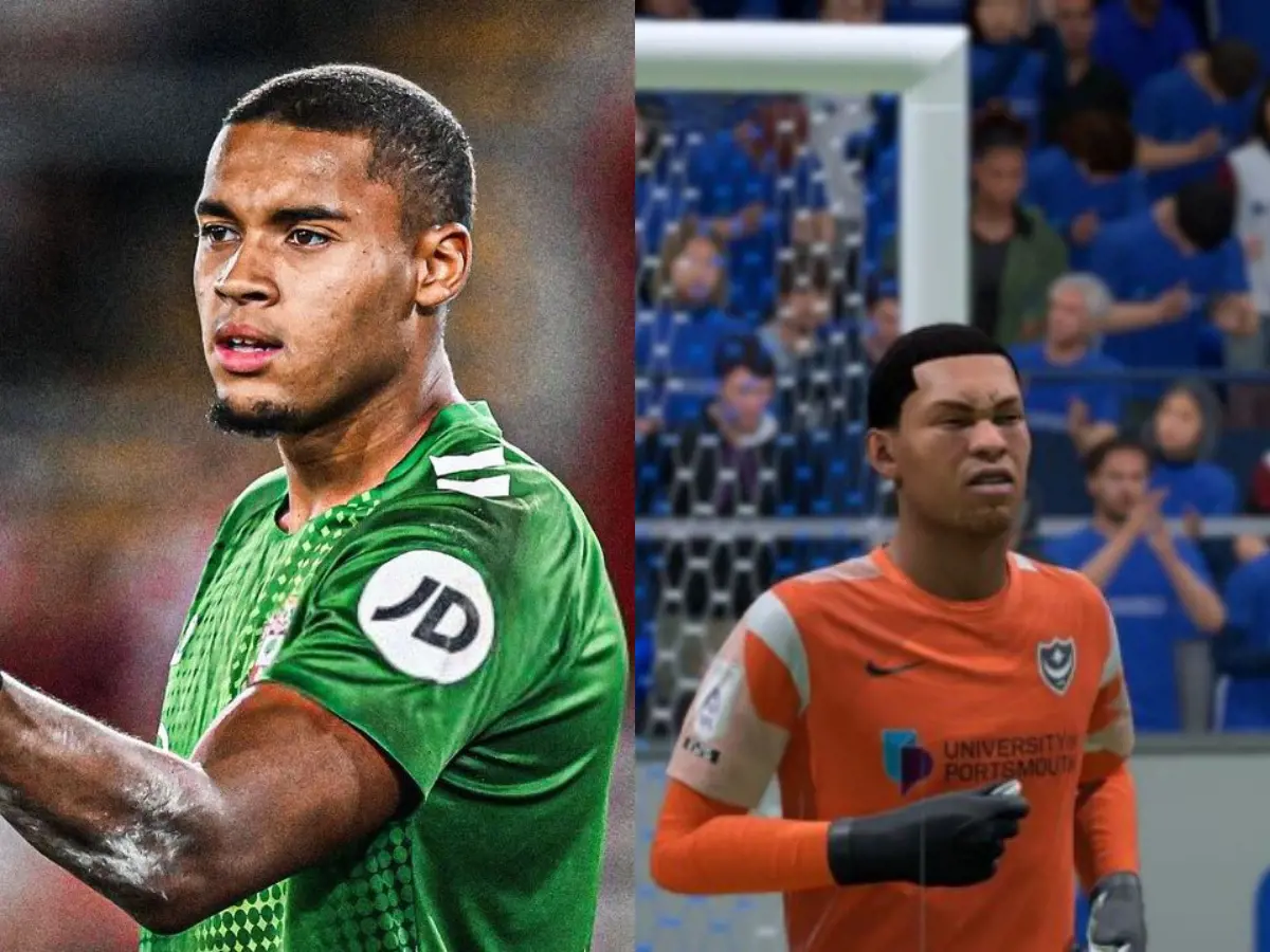 Gavin Bazunu, 20, has an OVR of 71 in FIFA 23