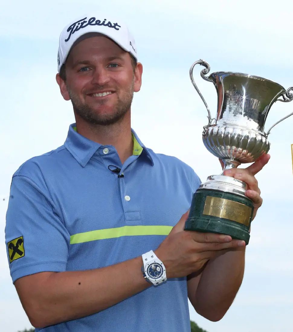 Bernd Wiesberger with the Italian Open trophy in 2019