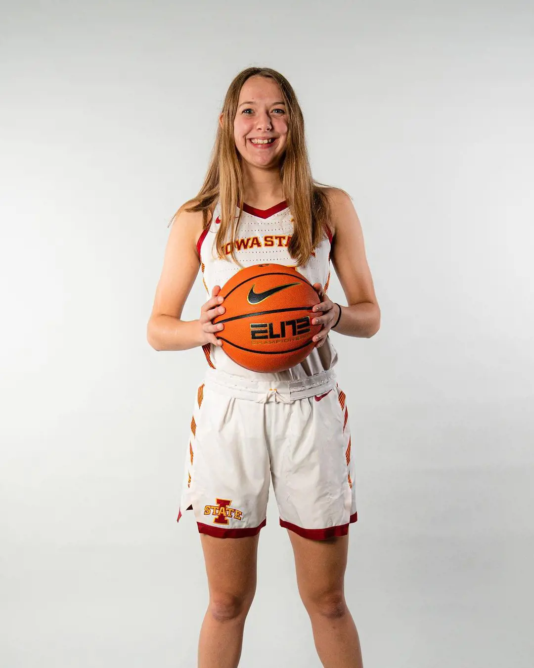 Kelsey sporting Iowa State jersey on September 19, 2022