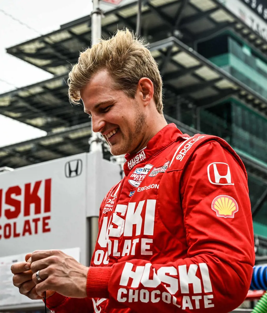 Marcus Ericsson drove Dallara-Honda in Indy 500 qualifying 2023