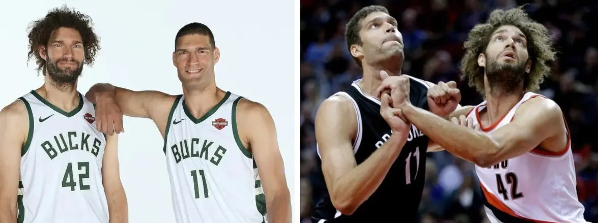 Brook and Robin were teammates at Milwaukee Bucks from 2019 to 2020. 