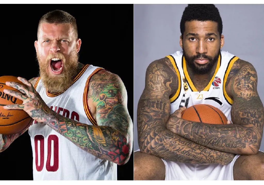 Chris Anderson (L) during media day at Cleveland Clinic Courts (Photo by Jason Miller)