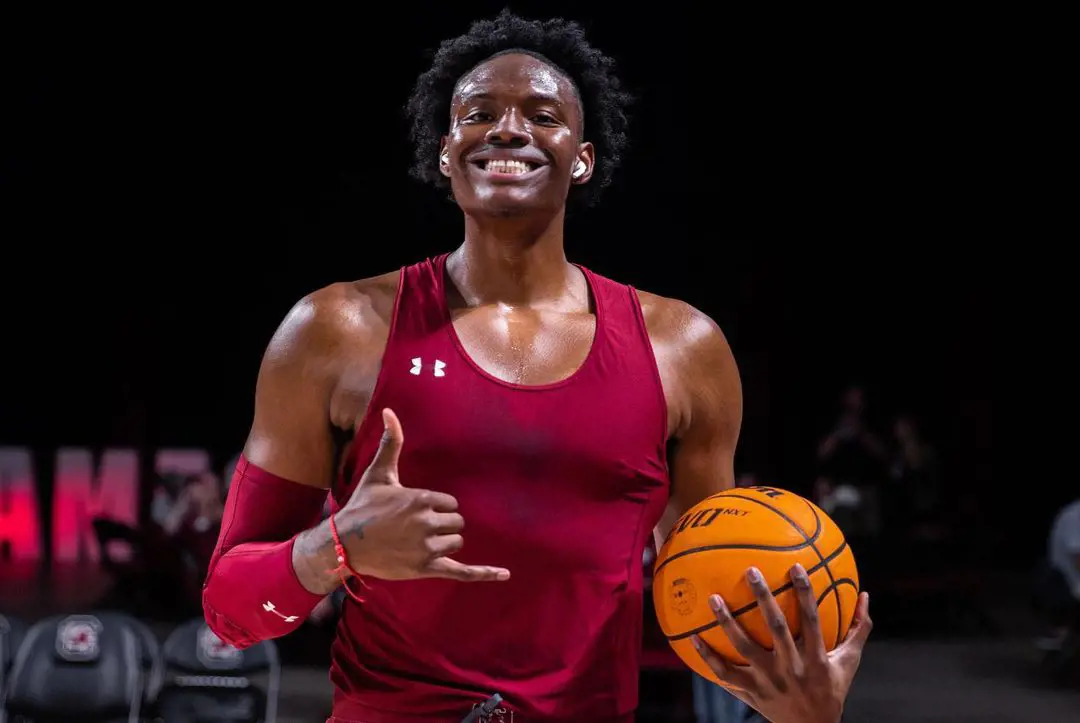 Tre during a basketball match at University of South Carolina in November 2022