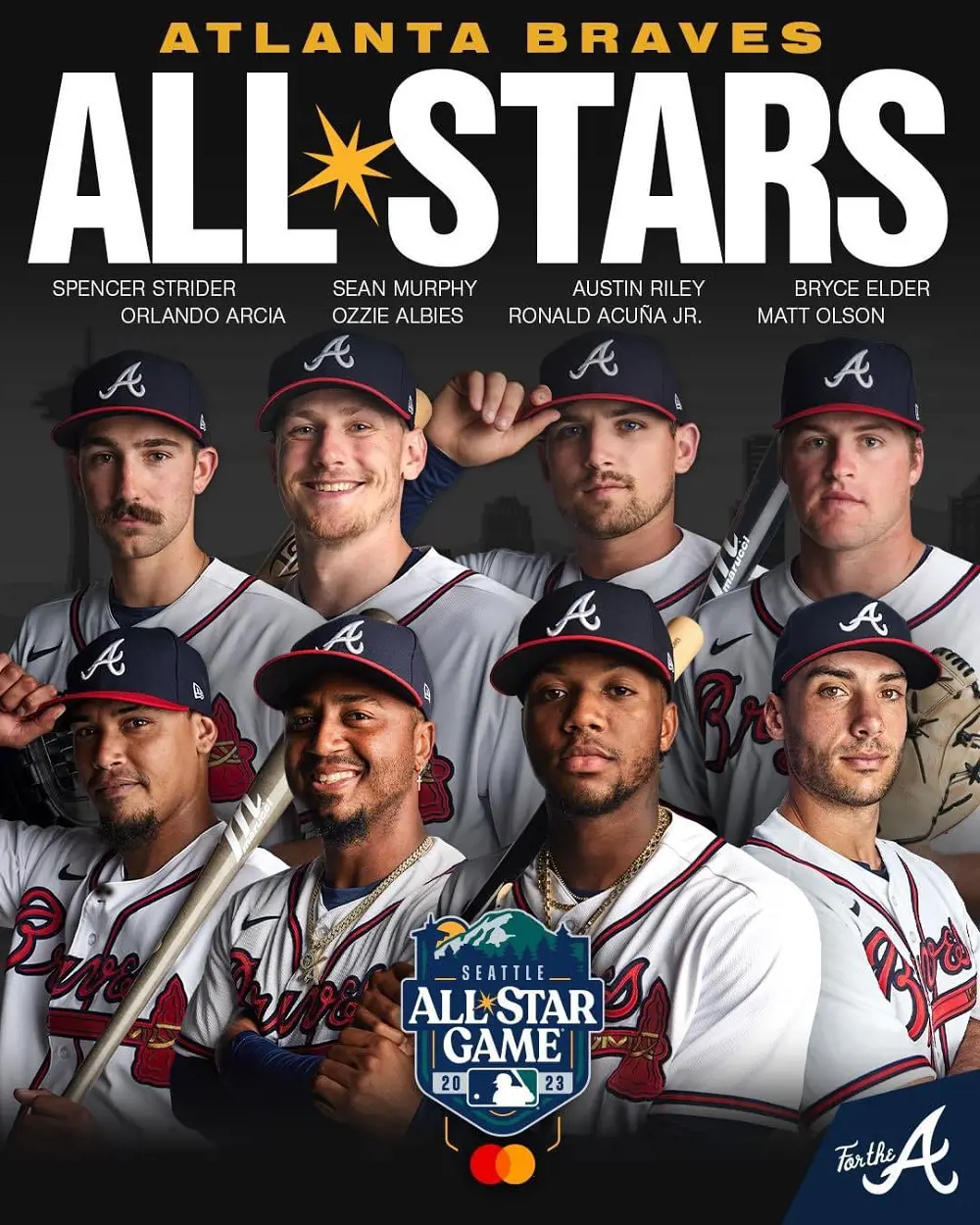 The Atlanta Braves will have eight representatives in the MLB All-Star Game 2023 with three of them as starters