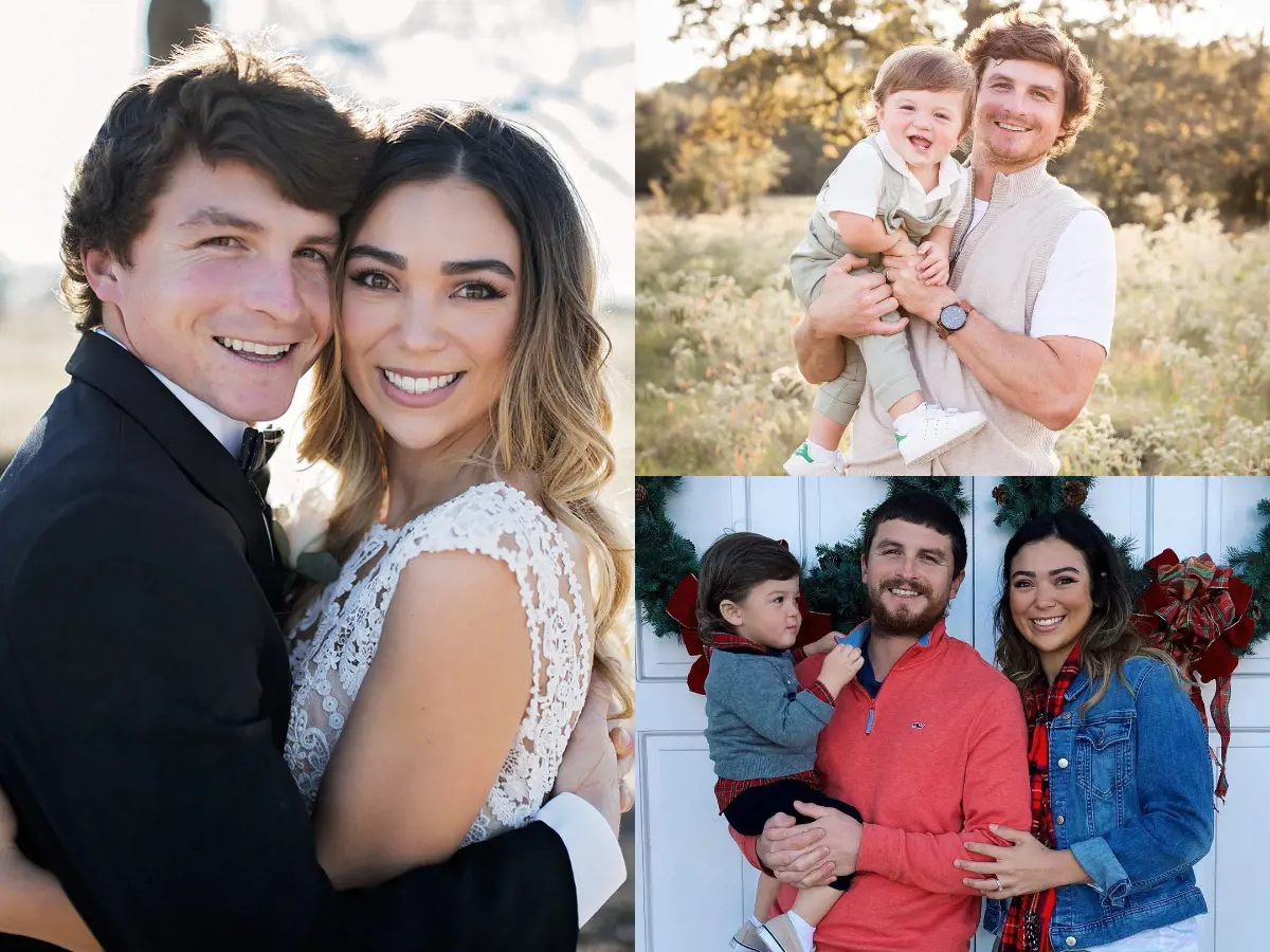 (Left) Marcus and Chloe during their wedding in Madisonville, Texas in 2018