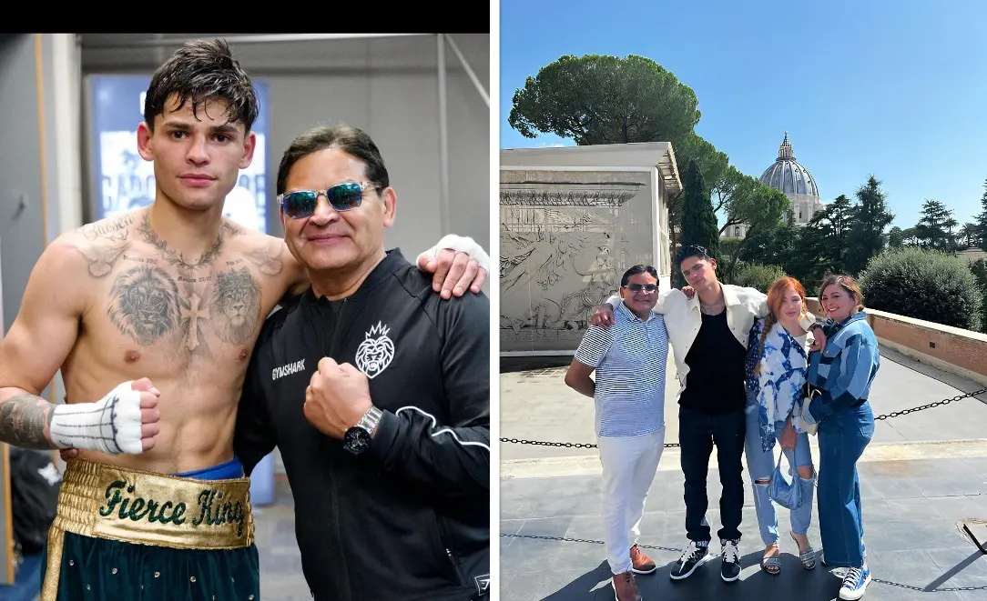 Henry and Ryan with Lisa (right photo) in Rome in August 2022.