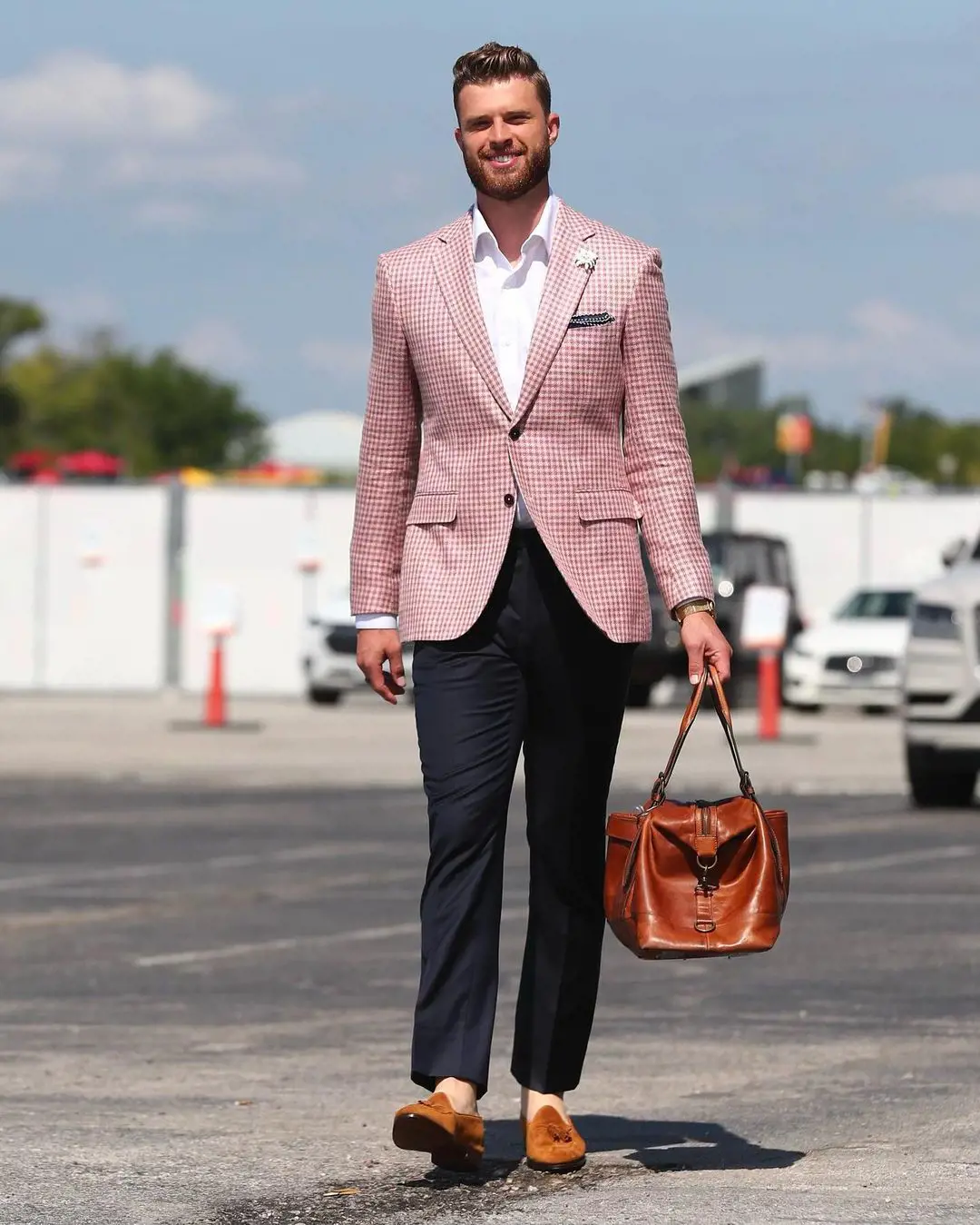 Harrison ahead of a preseason game on GEHA Field at Arrowhead Stadium.