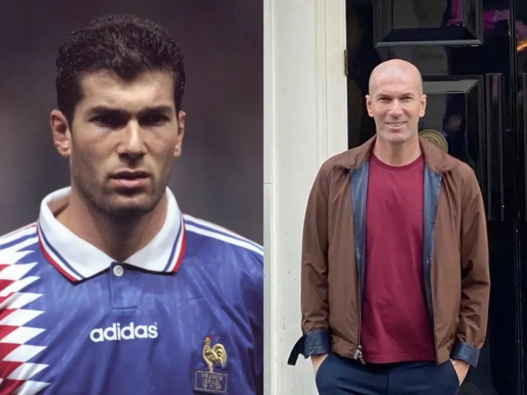 Zinedine Zidane on his France national team debut in 1994 and him visiting London in 2022