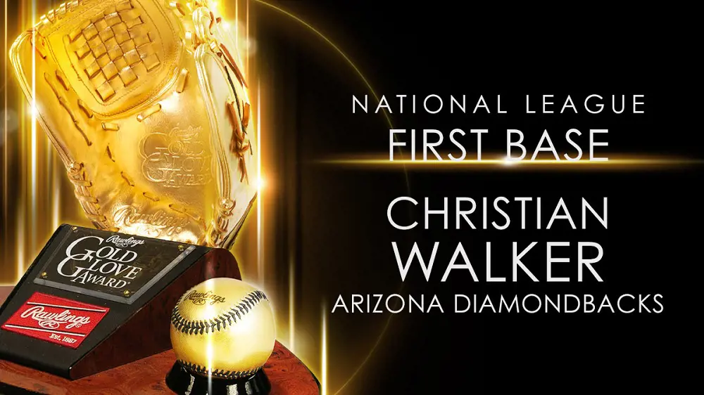 The latest Rawling Gold Glove Award winner for the Diamondbacks, Christian Walker