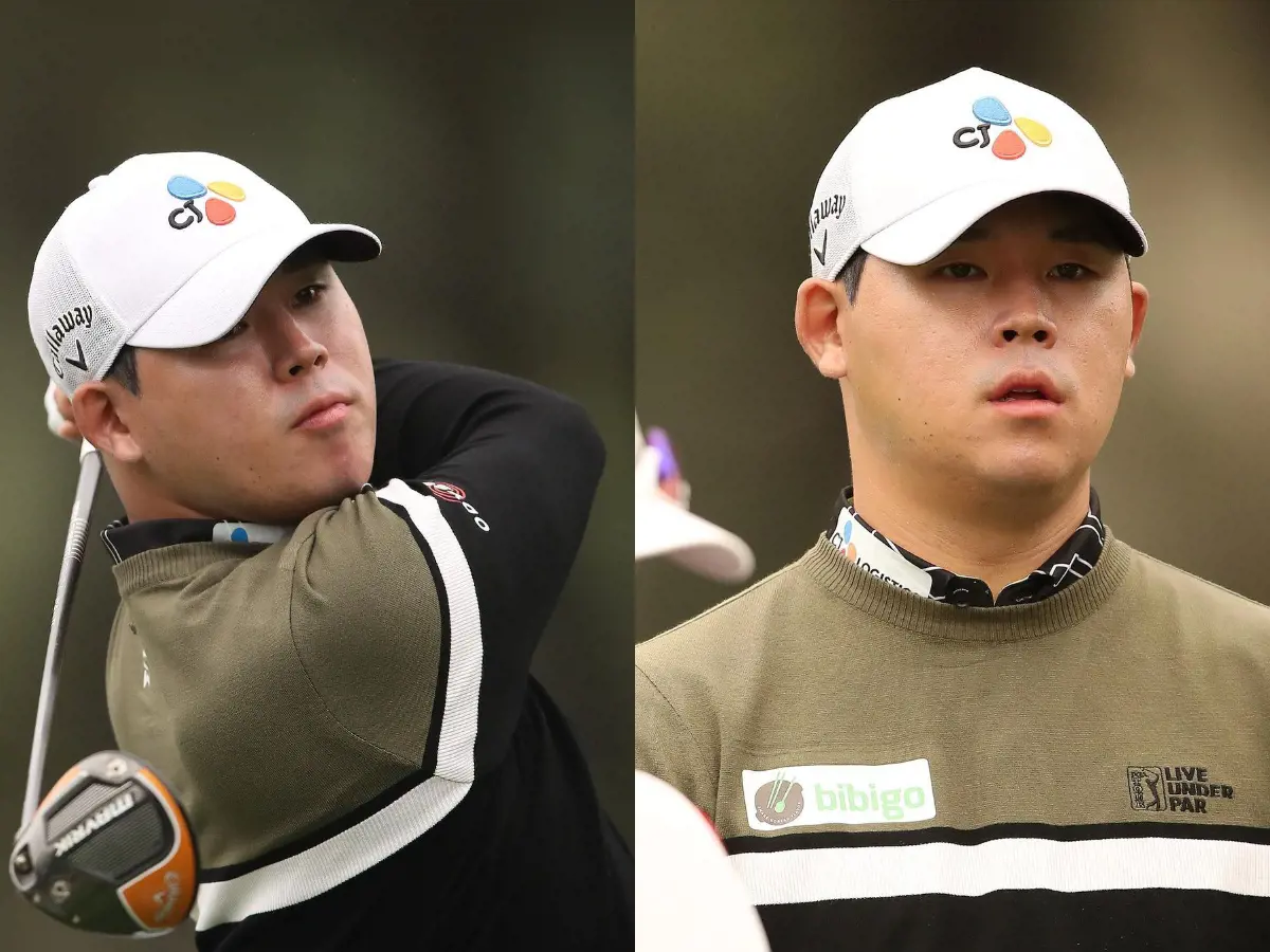 Kim Si-woo at the PGA Tour Korea in September 2020