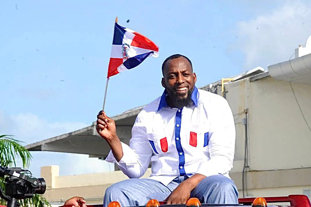 Vladimir Guerrero Sr celebrating 178th anniversary of the promulgation of the Dominican constitution on December 7, 2022.