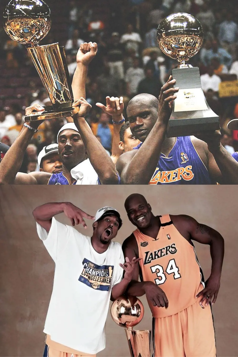 Kobe Bryant and Shaq duo in the early 2000s