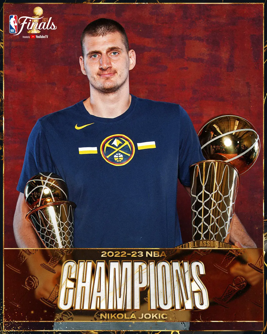 Jokic was awarded the 2023 NBA Finals MVP.