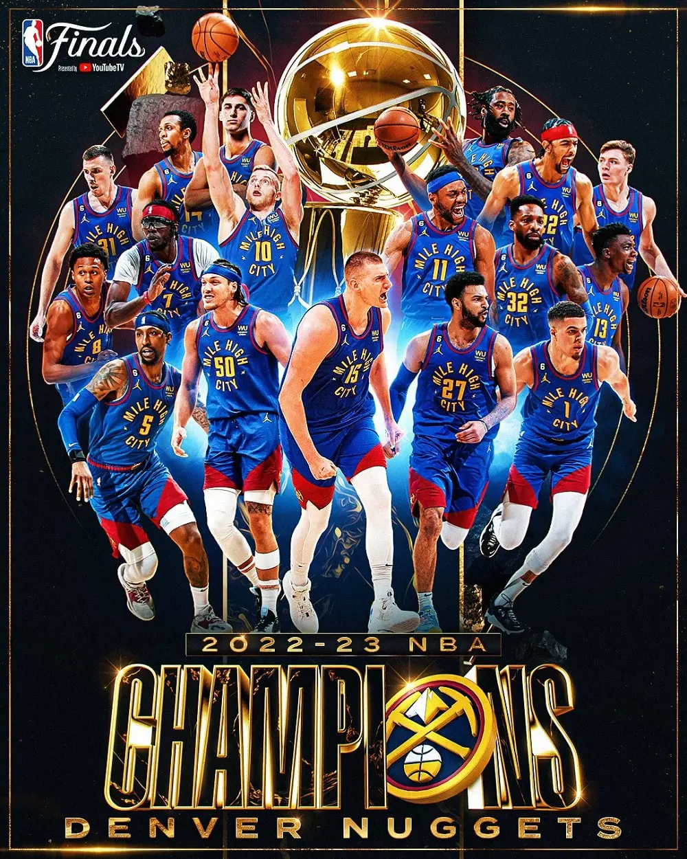 The Nuggets created history with their first-ever Championship title.