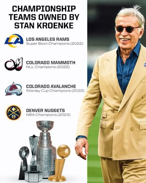 Stan Kroenke relished the joy of four titles in 16 months.