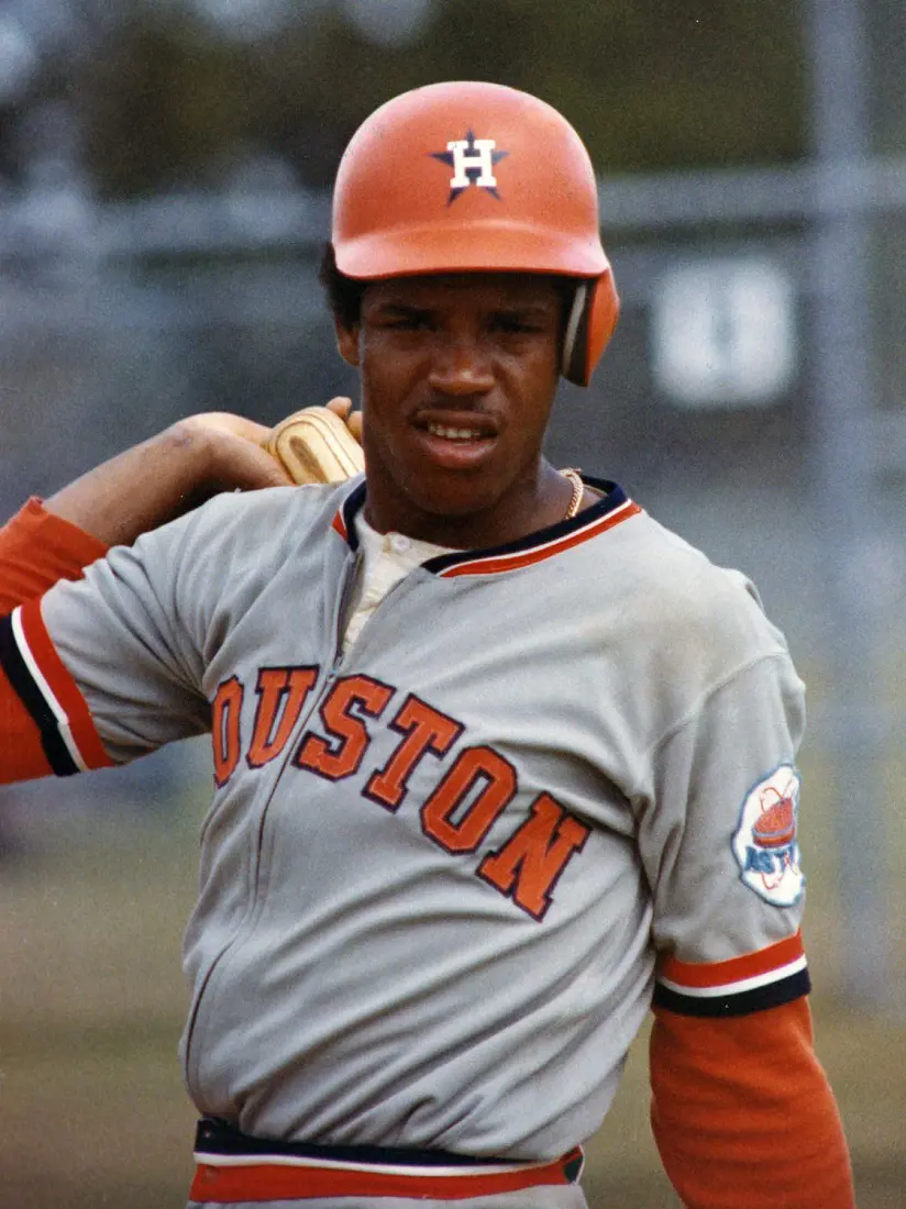 Cesar Cedeno with the Astros in the 70s