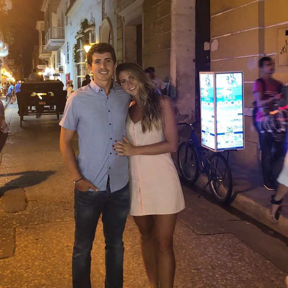 Claudia and Nicolas enjoying their date night at Cartagena De Indias, Colombia in 2018. 