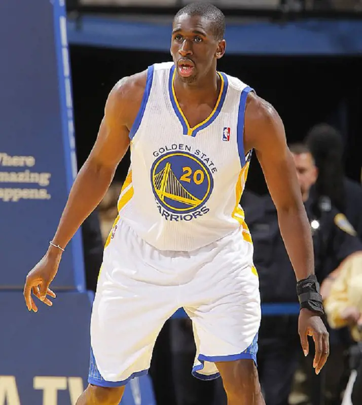 Ekpe Udoh playing for the Warriors in the NBA in December 2010