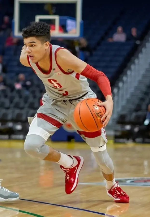 Tyrell Terry playing for Stanford against the UCLA in the 2020 NCAA tournament