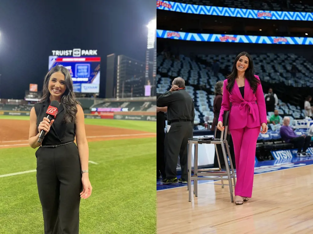 Ashley ShahAhmadi reporting Atlanta Braves win on April 25, 2023