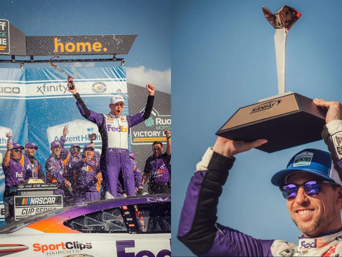 Hamlin during the Kansas Speedway on May 8, 2023. 